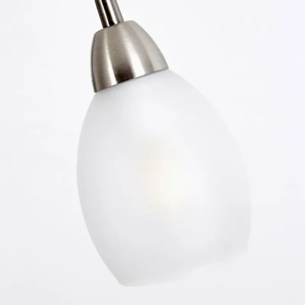 hofstein Lampadaire Gismaro Nickel mat, 3 lumières* Lampes Modernes