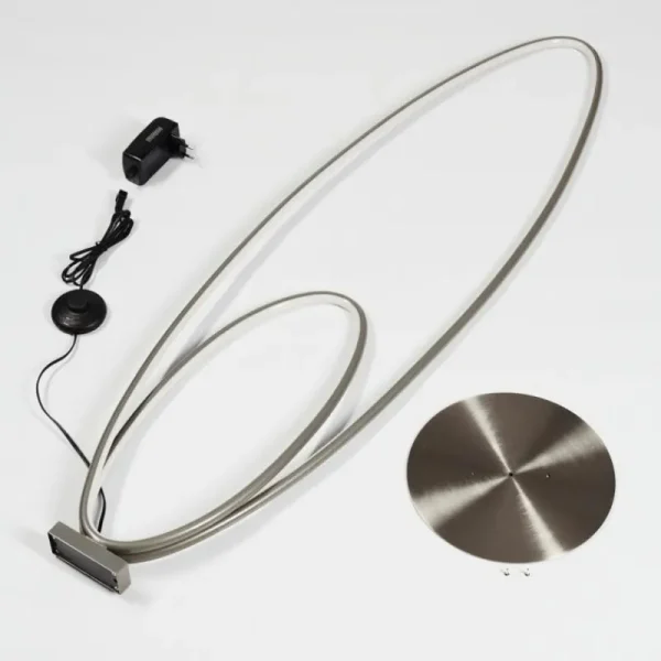 hofstein Lampadaire Harpeth LED Gris, 1 lumière* Lampes Modernes