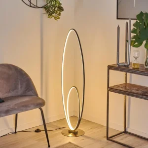 hofstein Lampadaire Harpeth LED Gris, 1 lumière* Lampes Modernes