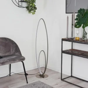 hofstein Lampadaire Harpeth LED Gris, 1 lumière* Lampes Modernes