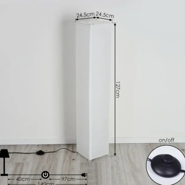 hofstein Lampadaire Hauhui Noir, 2 lumières* Lampes Modernes