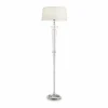 Luminaires Ideallux Lampadaire Ideal Lux FORCOLA Chrome, Transparent, 1 lumière* Lampes En Verre