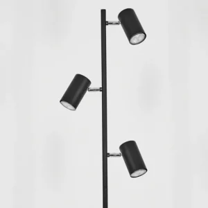 hofstein Lampadaire Javel Chrome, Noir, 3 lumières* Lampes Modernes