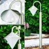 hofstein Lampadaire Kasan Acier inoxydable, Blanc, 1 lumière* Lampes Modernes