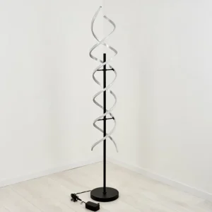 hofstein Lampadaire Khovet LED Noir, 1 lumière* Lampes Modernes
