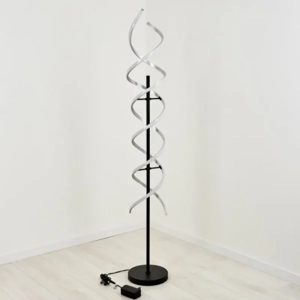 hofstein Lampadaire Khovet LED Noir, 1 lumière* Lampes Modernes
