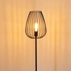 hofstein Lampadaire Luano Noir, 1 lumière* Lampes Modernes