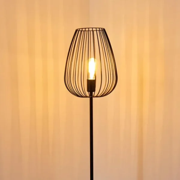hofstein Lampadaire Luano Noir, 1 lumière* Lampes Modernes