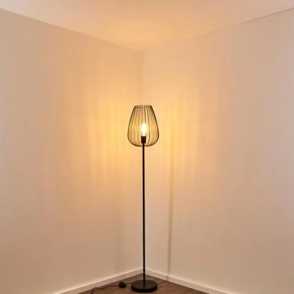 hofstein Lampadaire Luano Noir, 1 lumière* Lampes Modernes