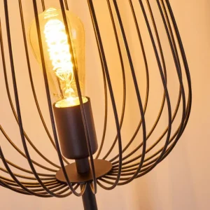 hofstein Lampadaire Luano Noir, 1 lumière* Lampes Modernes