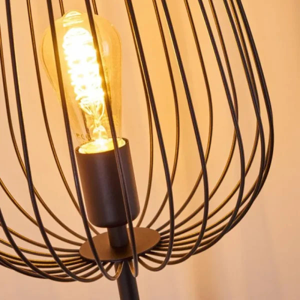 hofstein Lampadaire Luano Noir, 1 lumière* Lampes Modernes