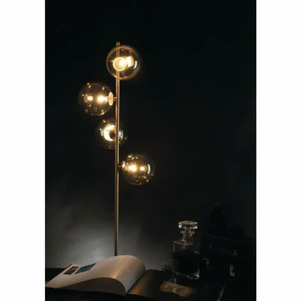 Luce Design Lampadaire NEPTUN Laiton, 4 lumières* Lampes En Verre