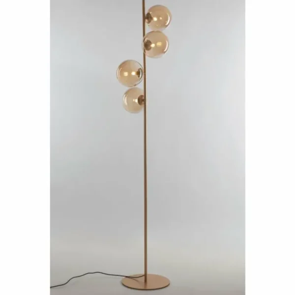 Luce Design Lampadaire NEPTUN Laiton, 4 lumières* Lampes En Verre