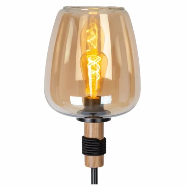 Luminaires Lucide Lampadaire Lucide ILONA Noir, 1 lumière* Lampes En Verre