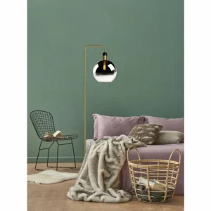 Luminaires Lucide Lampadaire Lucide JULIUS Gris, 1 lumière* Lampes En Verre