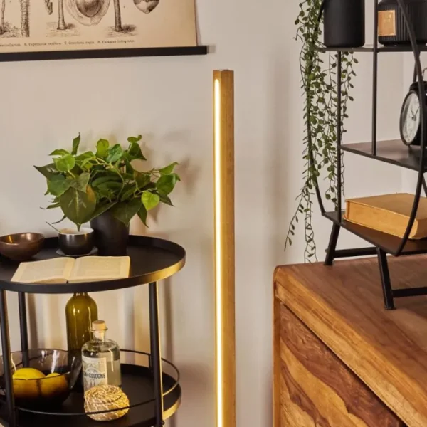 hofstein Lampadaire Madou LED Écru, Noir, 1 lumière* Lampes Modernes