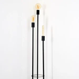 hofstein Lampadaire Maidford Noir, 3 lumières* Lampes Modernes