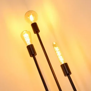 hofstein Lampadaire Maidford Noir, 3 lumières* Lampes Modernes