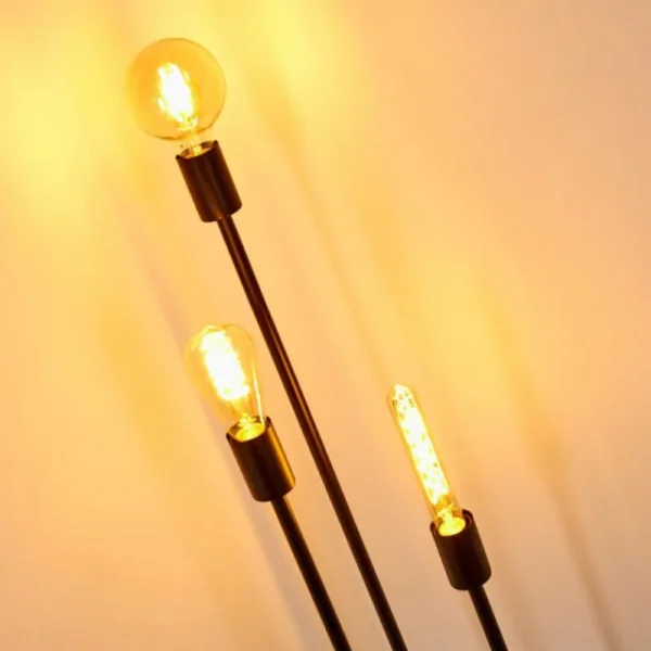 hofstein Lampadaire Maidford Noir, 3 lumières* Lampes Modernes