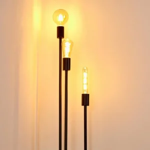hofstein Lampadaire Maidford Noir, 3 lumières* Lampes Modernes