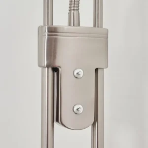 hofstein Lampadaire Mairoa LED Nickel mat, 2 lumières* Lampes Modernes