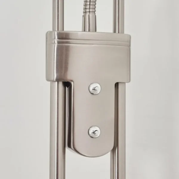 hofstein Lampadaire Mairoa LED Nickel mat, 2 lumières* Lampes Modernes