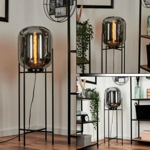 hofstein Lampadaire Manzano Noir, 1 lumière* Lampes Modernes