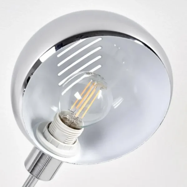 hofstein Lampadaire Nikkala Chrome, Blanc, 5 lumières* Lampes En Verre