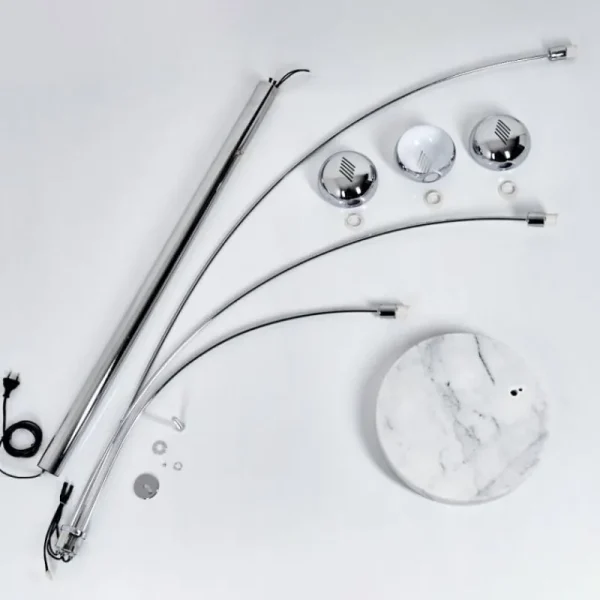 hofstein Lampadaire Nikkala Chrome, 3 lumières* Lampes Modernes
