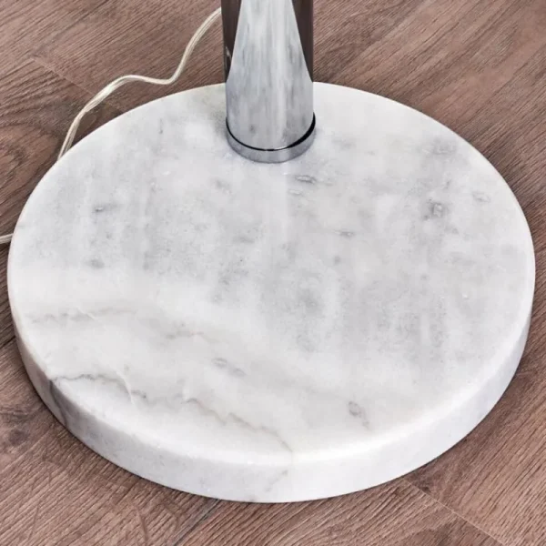 hofstein Lampadaire Nikkala Chrome, Blanc, 5 lumières* Lampes En Verre