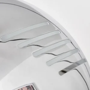 hofstein Lampadaire Nikkala Chrome, Blanc, 5 lumières* Lampes En Verre