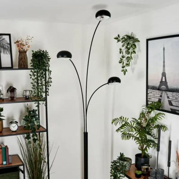 hofstein Lampadaire Nikkala Noir, 3 lumières* Lampes Modernes
