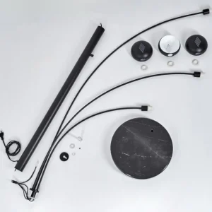 hofstein Lampadaire Nikkala Noir, 3 lumières* Lampes Modernes