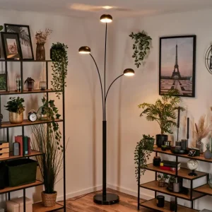 hofstein Lampadaire Nikkala Noir, 3 lumières* Lampes Modernes
