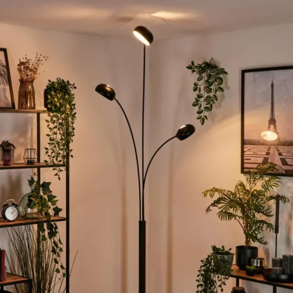 hofstein Lampadaire Nikkala Noir, 3 lumières* Lampes Modernes