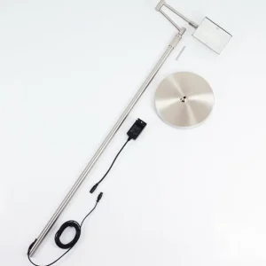 hofstein Lampadaire Norrlida LED Nickel mat, 1 lumière* Lampes Modernes