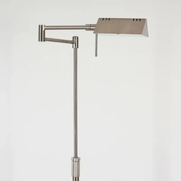 hofstein Lampadaire Norrlida LED Nickel mat, 1 lumière* Lampes Modernes