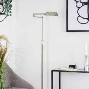 hofstein Lampadaire Norrlida LED Nickel mat, 1 lumière* Lampes Modernes