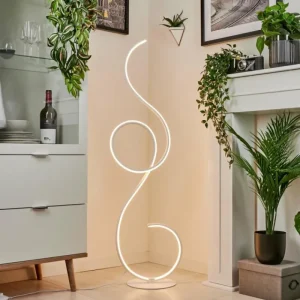 hofstein Lampadaire Olok LED Blanc, 1 lumière* Lampes Modernes