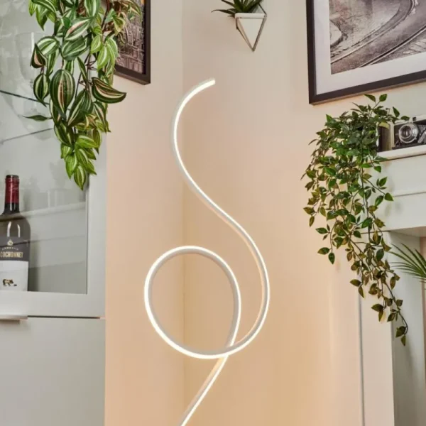 hofstein Lampadaire Olok LED Blanc, 1 lumière* Lampes Modernes