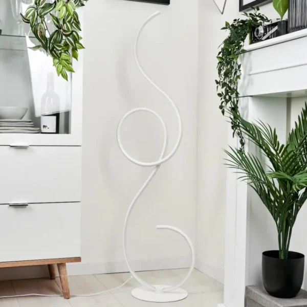 hofstein Lampadaire Olok LED Blanc, 1 lumière* Lampes Modernes