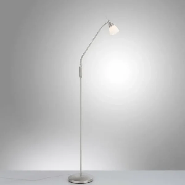 Luminaires Paul Neuhaus Lampadaire Paul Neuhaus PINO LED Argenté, 1 lumière* Lampes En Verre