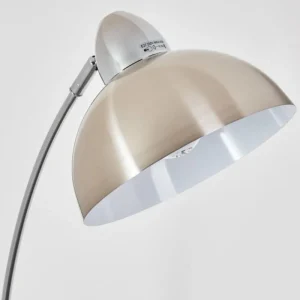 hofstein Lampadaire Poitou Nickel mat, 1 lumière* Lampes Modernes