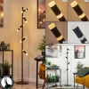 hofstein Lampadaire Pousseline LED Noir, 1 lumière* Lampes Modernes