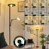 hofstein Lampadaire Rabeja LED Noir, 2 lumières* Lampes Modernes