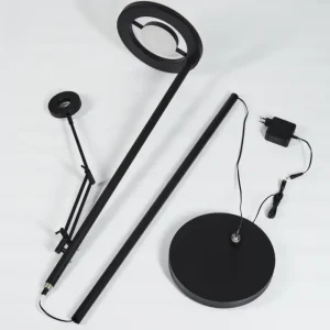 hofstein Lampadaire Rabeja LED Noir, 2 lumières* Lampes Modernes