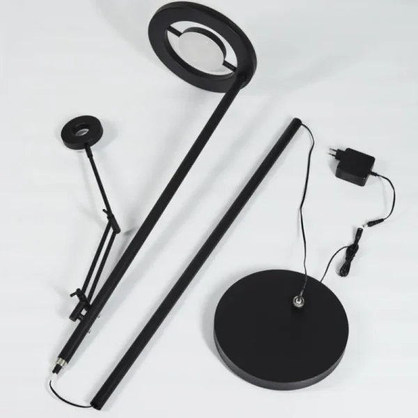 hofstein Lampadaire Rabeja LED Noir, 2 lumières* Lampes Modernes