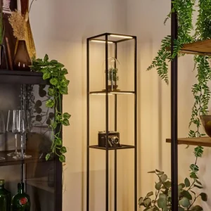 hofstein Lampadaire Ranquile LED Noir, 4 lumières* Lampes Modernes