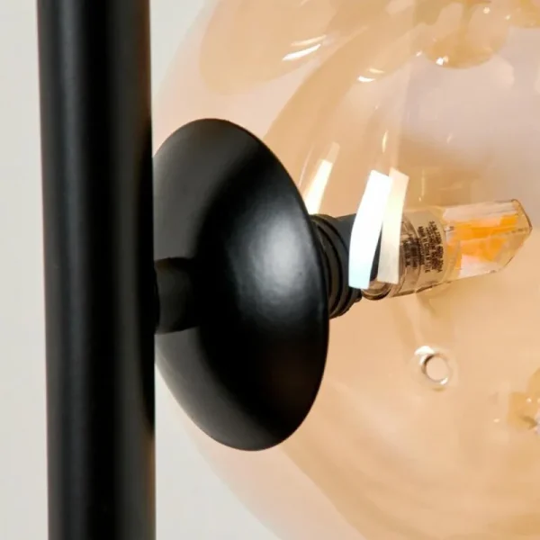 hofstein Lampadaire Remaisnil Ambre, 5 lumières* Lampes En Verre