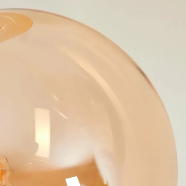 hofstein Lampadaire Remaisnil Laiton, 4 lumières* Lampes En Verre